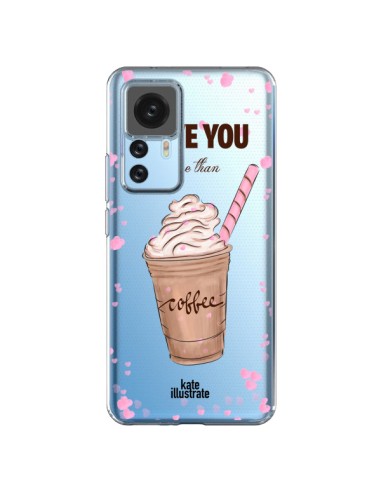 Xiaomi 12T/12T Pro Case I Love you More Than Coffee Glace Clear - kateillustrate