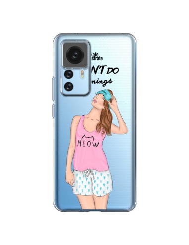 Coque Xiaomi 12T/12T Pro I Don't Do Mornings Matin Transparente - kateillustrate