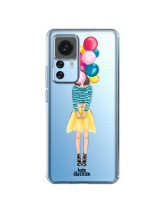 Cover Xiaomi 12T/12T Pro Ragazza Palloncini Trasparente - kateillustrate