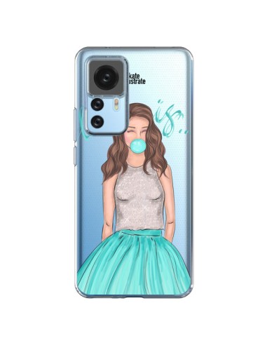 Xiaomi 12T/12T Pro Case Bubble Girls Tiffany Blue Clear - kateillustrate
