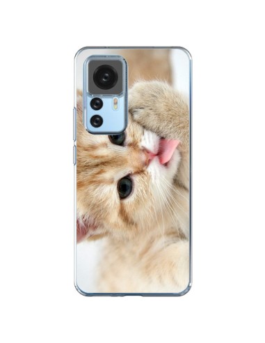 Xiaomi 12T/12T Pro Case Cat Tongue - Laetitia