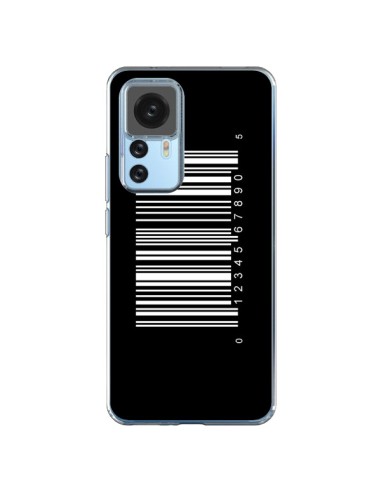 Xiaomi 12T/12T Pro Case Barcode White - Laetitia