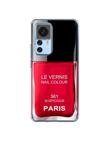 Coque Xiaomi 12T/12T Pro Vernis Paris Suspicious Rouge - Laetitia