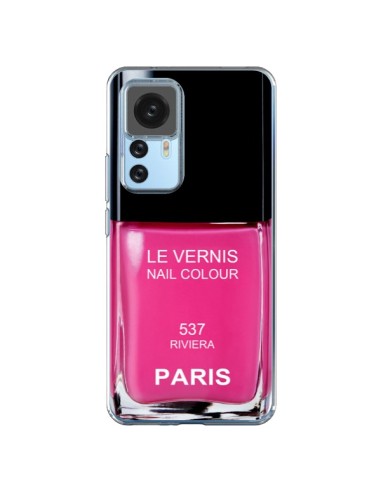 Xiaomi 12T/12T Pro Case Nail polish Paris Riviera Pink - Laetitia