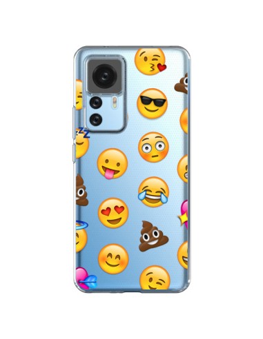 Xiaomi 12T/12T Pro Case Emoji Clear - Laetitia