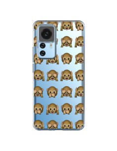 Xiaomi 12T/12T Pro Case Emoji Scimmia Clear - Laetitia