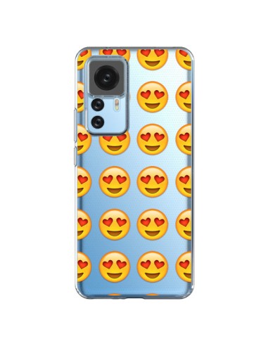 Cover Xiaomi 12T/12T Pro Amore Sorriso Emoji Trasparente - Laetitia