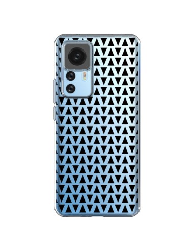 Cover Xiaomi 12T/12T Pro Triangolo Romi Azteco Nero Trasparente - Laetitia