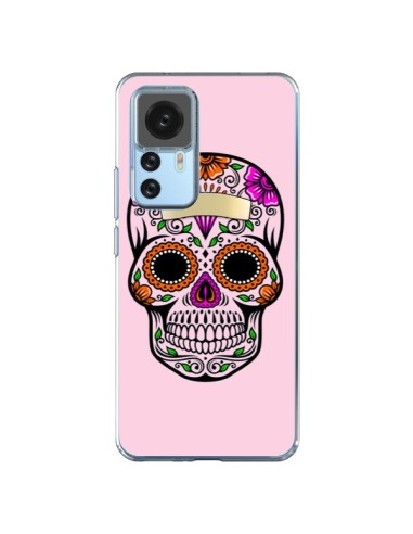 Xiaomi 12T/12T Pro Case Skull Messicano Pink Multicolor - Laetitia