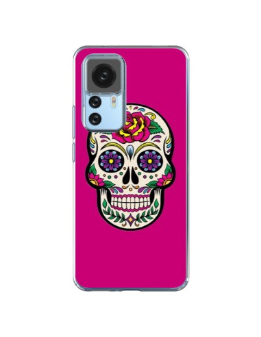 Xiaomi 12T/12T Pro Case Skull Messicano Pink Fucsia - Laetitia