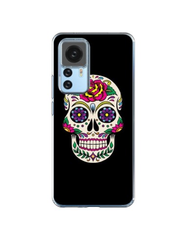 Coque Xiaomi 12T/12T Pro Tête de Mort Mexicaine Multicolore Noir - Laetitia