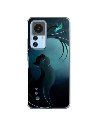 Coque Xiaomi 12T/12T Pro Chat Clair de Lune Moonlight - LouJah