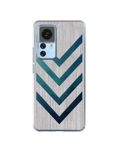 Coque Xiaomi 12T/12T Pro Blue Arrow Wood Fleche Bois - LouJah