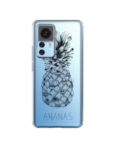 Cover Xiaomi 12T/12T Pro Ananas Frutta Trasparente - LouJah