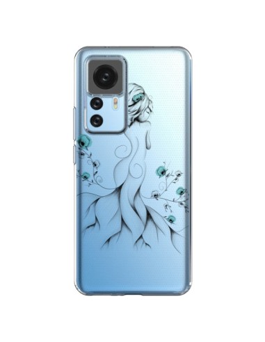 Cover Xiaomi 12T/12T Pro Principessa Fiori Trasparente - LouJah