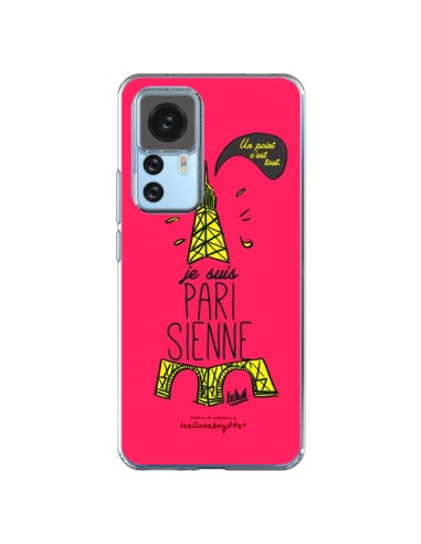 Cover Xiaomi 12T/12T Pro Je suis Parisienne La Tour Eiffel Rosa - Leellouebrigitte