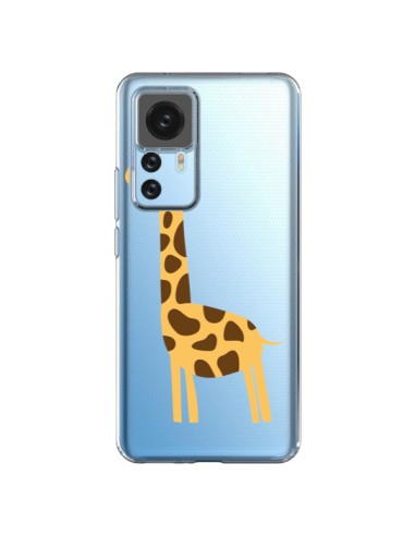 Cover Xiaomi 12T/12T Pro Giraffa Animale Savana Trasparente - Petit Griffin