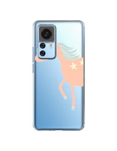 Cover Xiaomi 12T/12T Pro Unicorno Rosa Trasparente - Petit Griffin