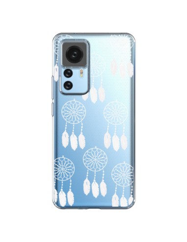 Cover Xiaomi 12T/12T Pro Acchiappasogni Bianco Dreamcatcher Mini Trasparente - Petit Griffin