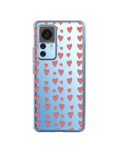 Xiaomi 12T/12T Pro Case Heart Love Amour Red Clear - Petit Griffin