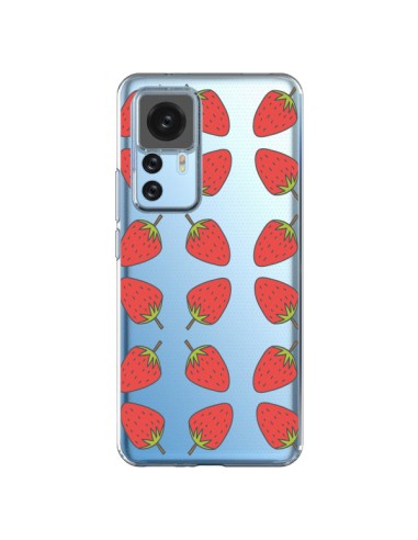 Cover Xiaomi 12T/12T Pro Fragola Frutta Trasparente - Petit Griffin