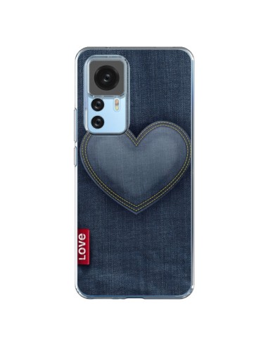 Coque Xiaomi 12T/12T Pro Love Coeur en Jean - Lassana