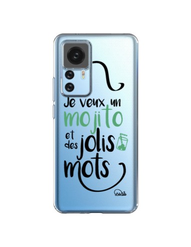Cover Xiaomi 12T/12T Pro Je veux un mojito e des jolis mots Trasparente - Lolo Santo