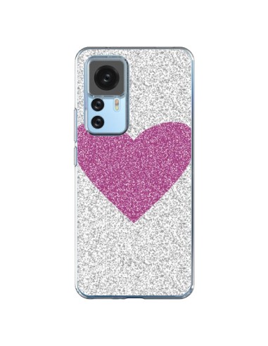 Xiaomi 12T/12T Pro Case Heart Pink Argento Love - Mary Nesrala