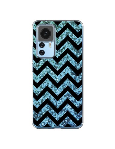 Coque Xiaomi 12T/12T Pro Chevron Aqua Sparkle Triangle Azteque - Mary Nesrala