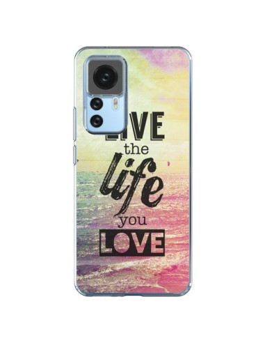 Cover Xiaomi 12T/12T Pro Live the Life you Love, Vis la Vie que tu Aimes Amore - Mary Nesrala
