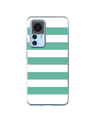 Cover Xiaomi 12T/12T Pro Bande Verde Menta - Mary Nesrala