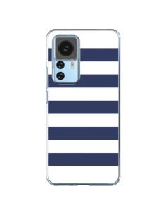 Coque Xiaomi 12T/12T Pro Bandes Marinières Bleu Blanc Gaultier - Mary Nesrala