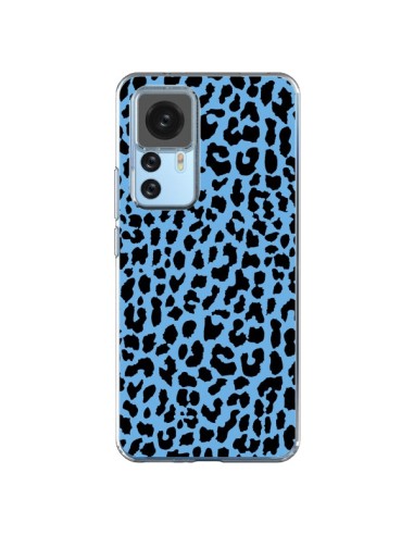Cover Xiaomi 12T/12T Pro Leopardo Blu Neon - Mary Nesrala
