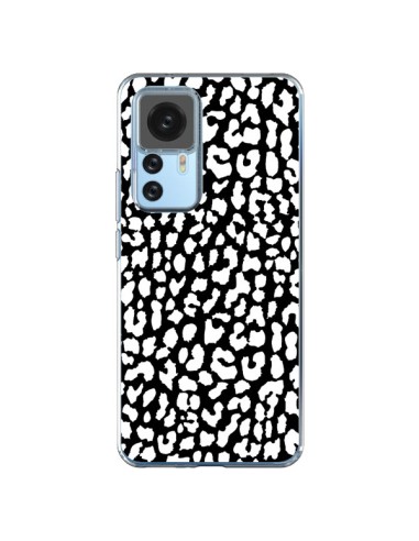 Cover Xiaomi 12T/12T Pro Leopardo Bianco e Nero - Mary Nesrala