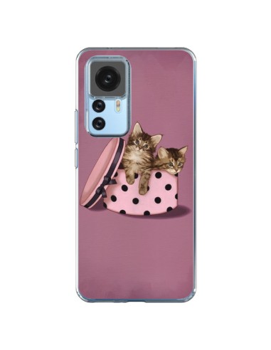 Xiaomi 12T/12T Pro Case Caton Cat Kitten Boite Polka - Maryline Cazenave