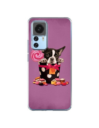 Xiaomi 12T/12T Pro Case Dog Boite Bow tie Polka Bonbon - Maryline Cazenave