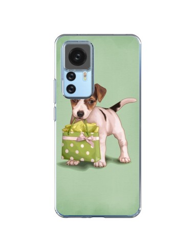 Cover Xiaomi 12T/12T Pro Cane Shopping Sacchetto a Pois Verde - Maryline Cazenave