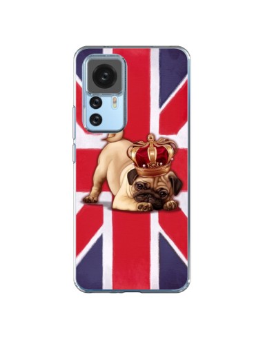 Cover Xiaomi 12T/12T Pro Cane Inglese UK British Queen King Roi Reine - Maryline Cazenave