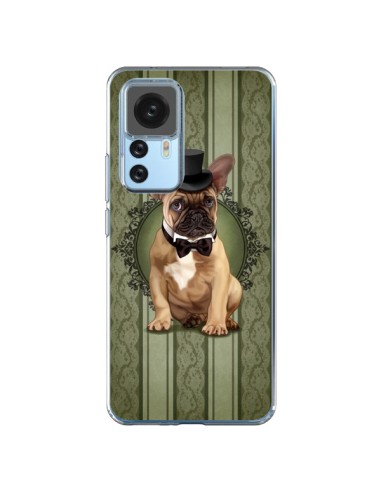 Cover Xiaomi 12T/12T Pro Cane Bulldog Papillon Cappello - Maryline Cazenave