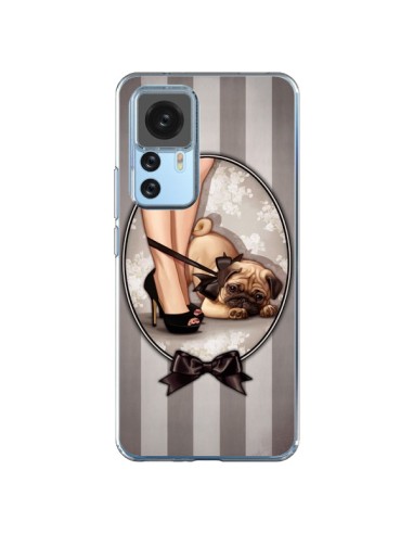 Xiaomi 12T/12T Pro Case Lady Black Bow tie Dog Luxe - Maryline Cazenave