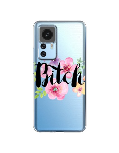 Xiaomi 12T/12T Pro Case Bitch Flower Flowers Clear - Maryline Cazenave