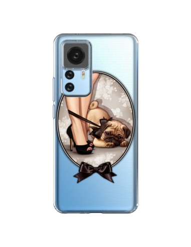 Xiaomi 12T/12T Pro Case Lady Jambes Dog Bulldog Dog Bow tie Clear - Maryline Cazenave