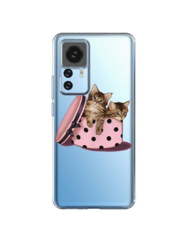 Xiaomi 12T/12T Pro Case Caton Cat Kitten Scatola a Polka Clear - Maryline Cazenave