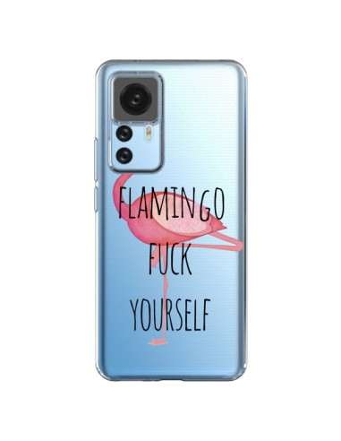 Cover Xiaomi 12T/12T Pro  Fenicottero Flamingo Fuck Trasparente - Maryline Cazenave
