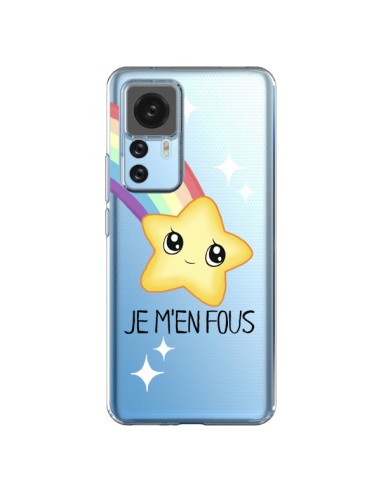 Coque Xiaomi 12T/12T Pro Etoile Je M'en Fous Transparente - Maryline Cazenave