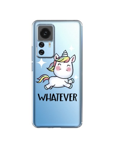Cover Xiaomi 12T/12T Pro Unicorno Whatever Trasparente - Maryline Cazenave