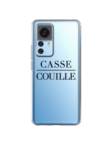 Coque Xiaomi 12T/12T Pro Casse Couille Transparente - Maryline Cazenave
