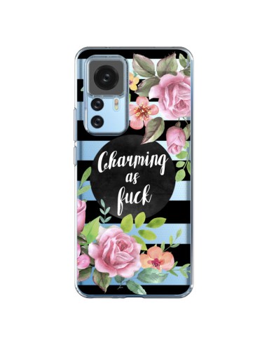 Xiaomi 12T/12T Pro Case Charming as Fuck Flowerss Clear - Maryline Cazenave