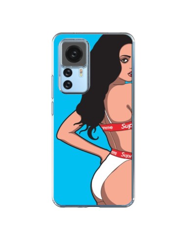 Cover Xiaomi 12T/12T Pro Pop Art Donna Blu - Mikadololo
