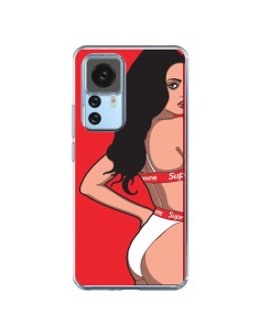 Coque Xiaomi 12T/12T Pro Pop Art Femme Rouge - Mikadololo